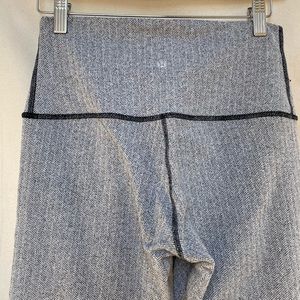 Heather Gray Chevron High Waisted Lululemon Yoga Pants